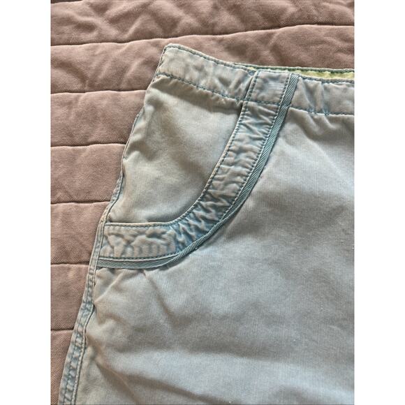 Life is Good Chino Shorts Blue Size Medium Bareback VTG Y2K Cotton Faded - Picture 3 of 10